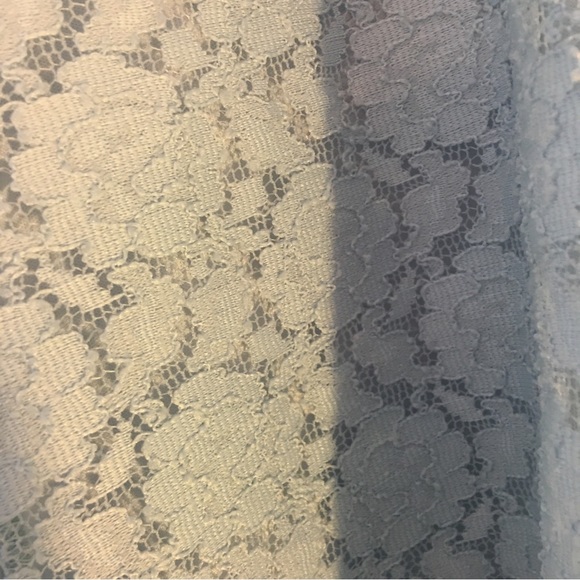Karl Lagerfeld Paris Pale Light Blue Lace Top Size Medium NWT - Picture 8 of 8